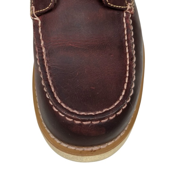 NWOB Eastland Men's Oxblood Leather Lumber Up Moc Toe Boots Size 9.5D - Picture 13 of 16